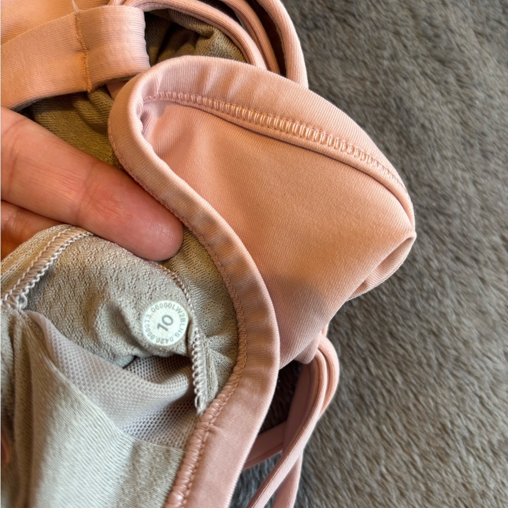 lululemon athletica pink Strappy Sports Bra size 10 - Picture 4 of 5